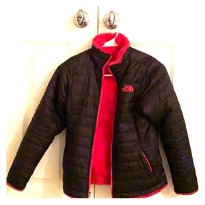 Girls north face reversible jacket!